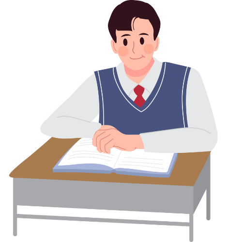生徒のイラスト